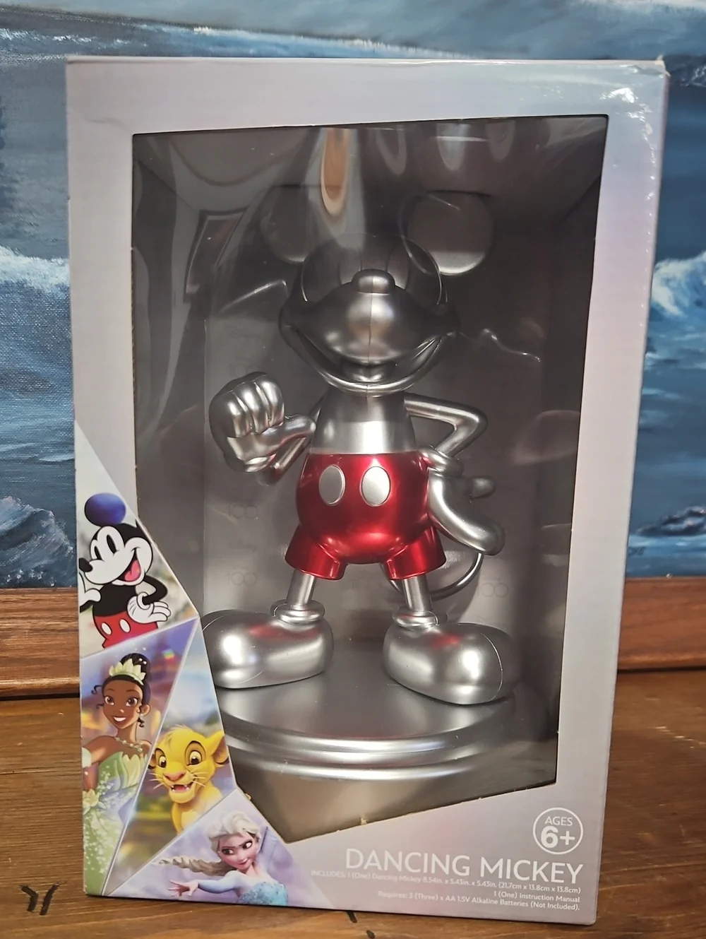 Disney Silver & Red Dancing Mickey Figurine